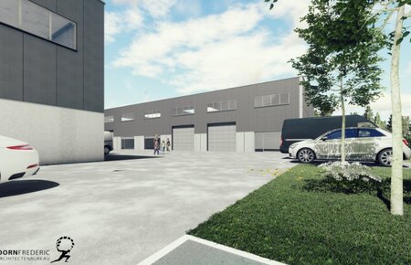 Nieuw KMO park te Lede - 262m² magazijn